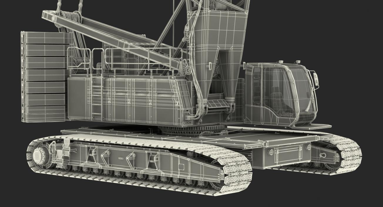 Crawler Crane Liebherr LR1250 3D model