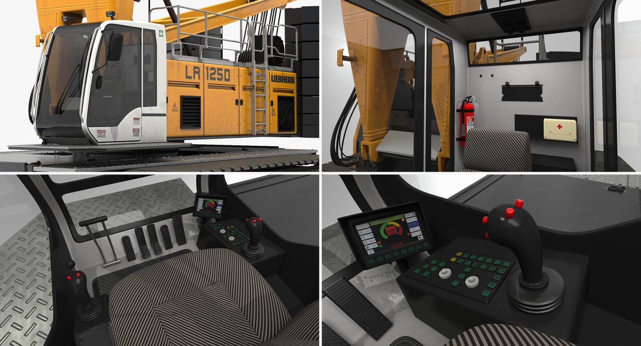 Crawler Crane Liebherr LR1250 3D model