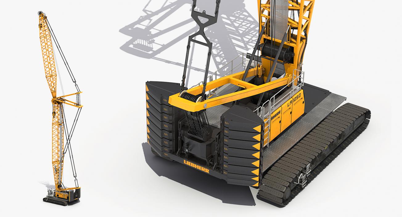 Crawler Crane Liebherr LR1250 3D model