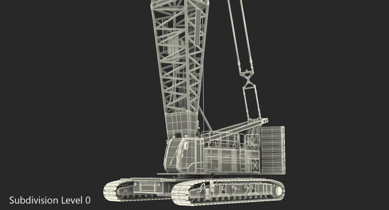 Crawler Crane Liebherr LR1250 3D model