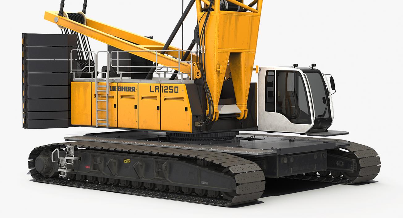 Crawler Crane Liebherr LR1250 3D model