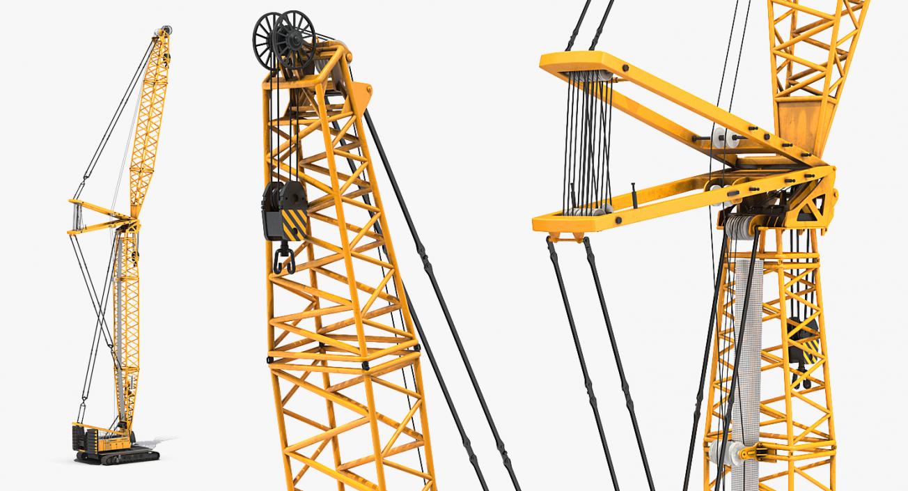 Crawler Crane Liebherr LR1250 3D model