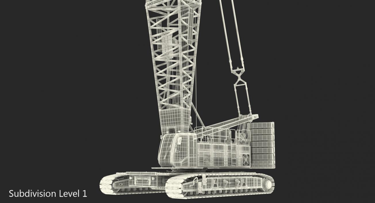 Crawler Crane Liebherr LR1250 3D model