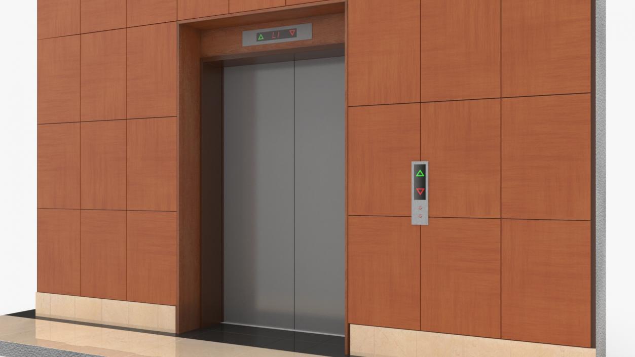 Modern Elevator with Interior 3D model