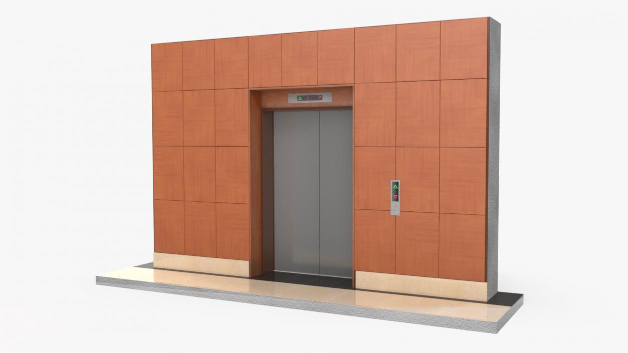 Modern Elevator with Interior 3D model