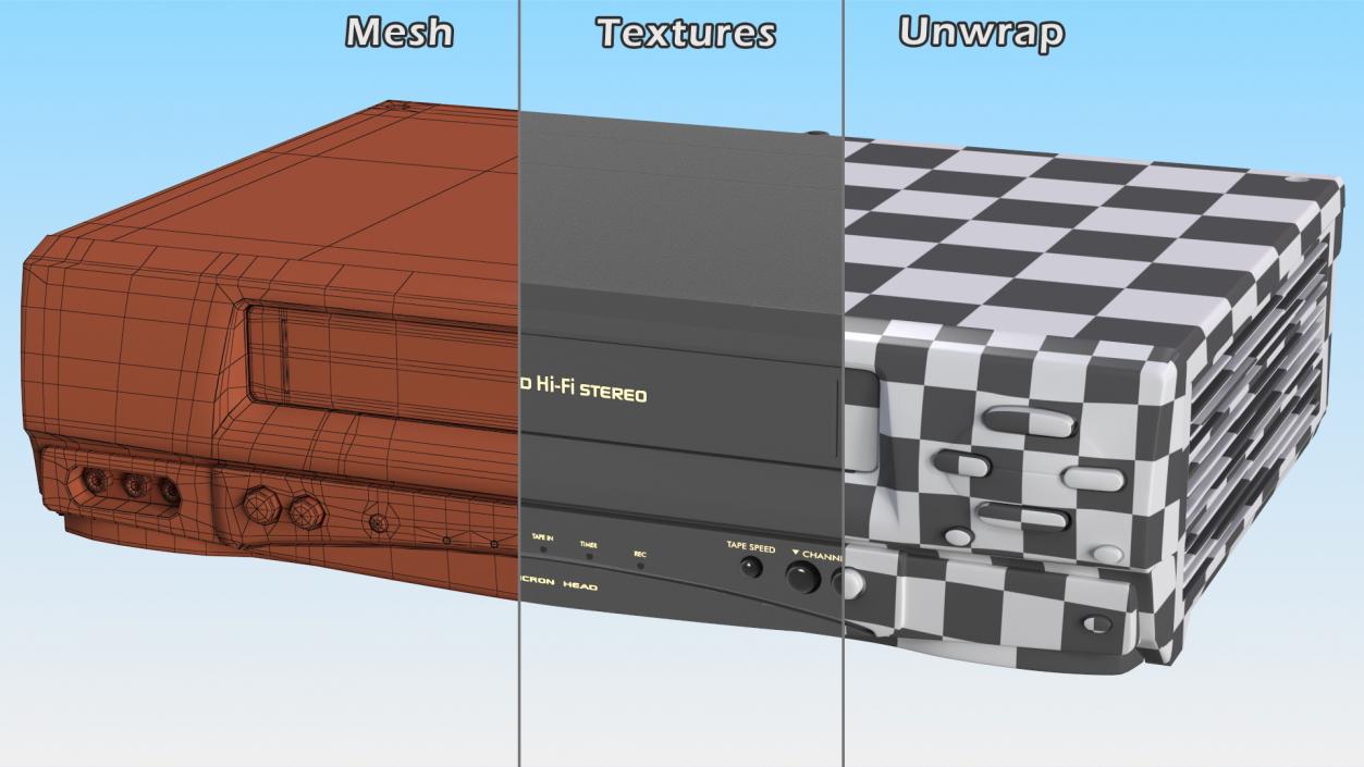 VHS Tape Player Recorder 3D model