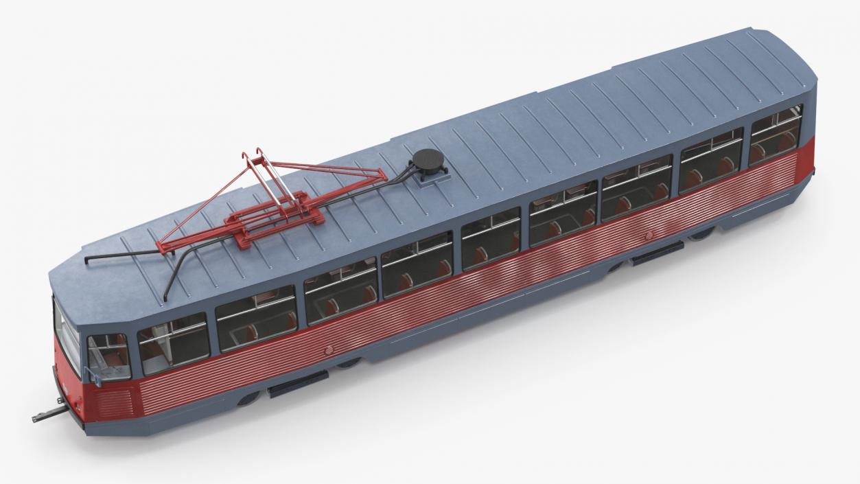 3D Soviet Tram KTM-5 New