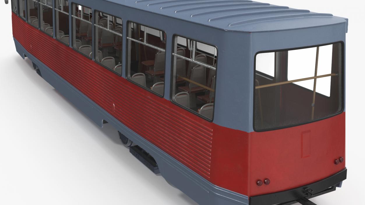 3D Soviet Tram KTM-5 New