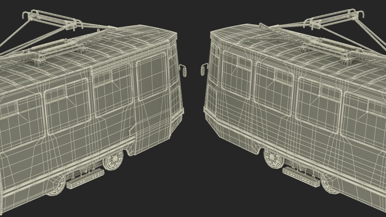 3D Soviet Tram KTM-5 New