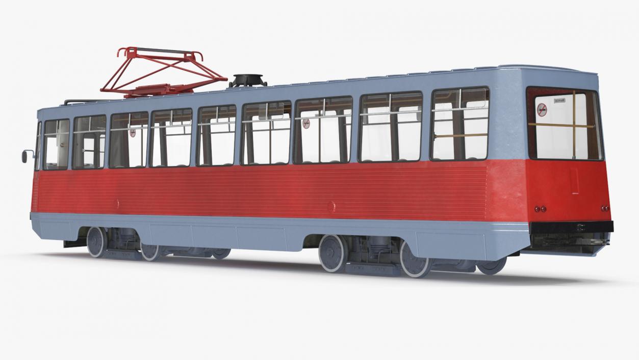 3D Soviet Tram KTM-5 New