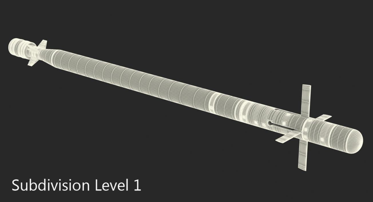 FIM-92 Stinger Missile Rigged 3D model