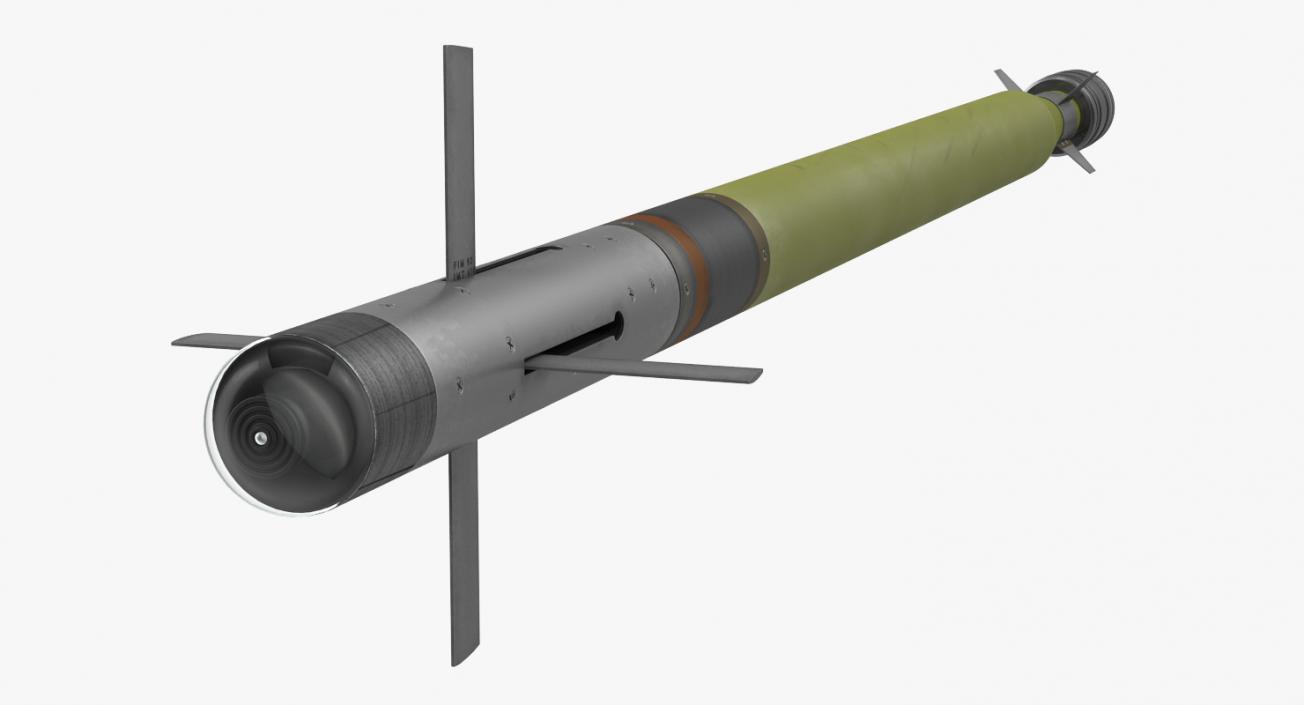 FIM-92 Stinger Missile Rigged 3D model