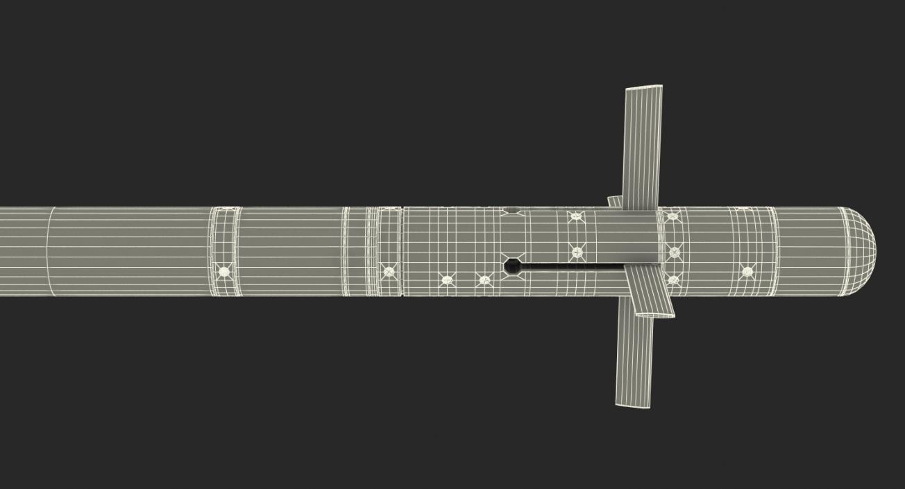 FIM-92 Stinger Missile Rigged 3D model