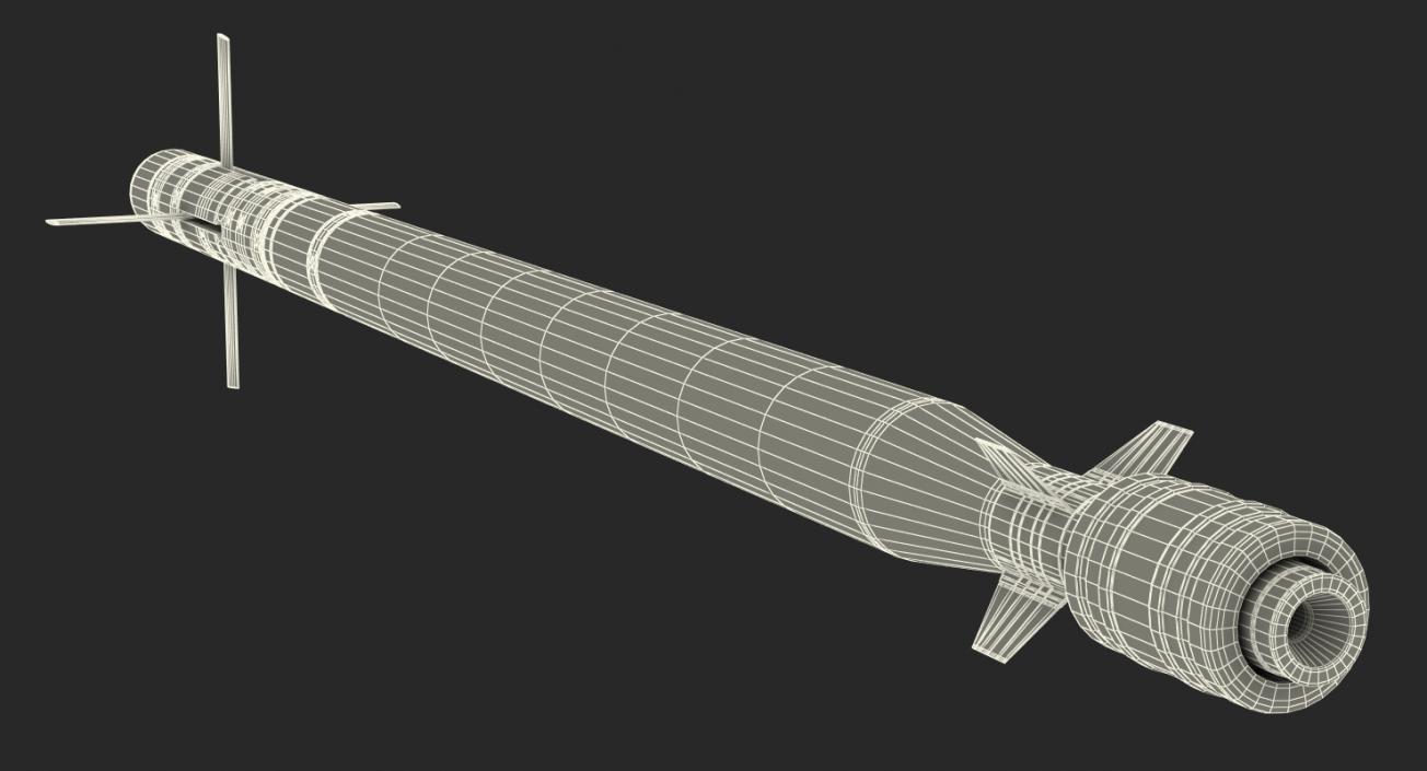 FIM-92 Stinger Missile Rigged 3D model