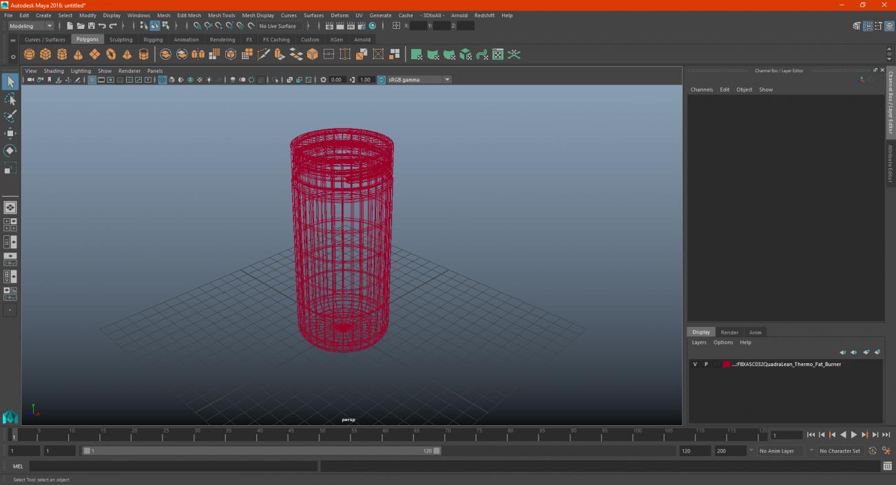 3D QuadraLean Thermo Fat Burner model