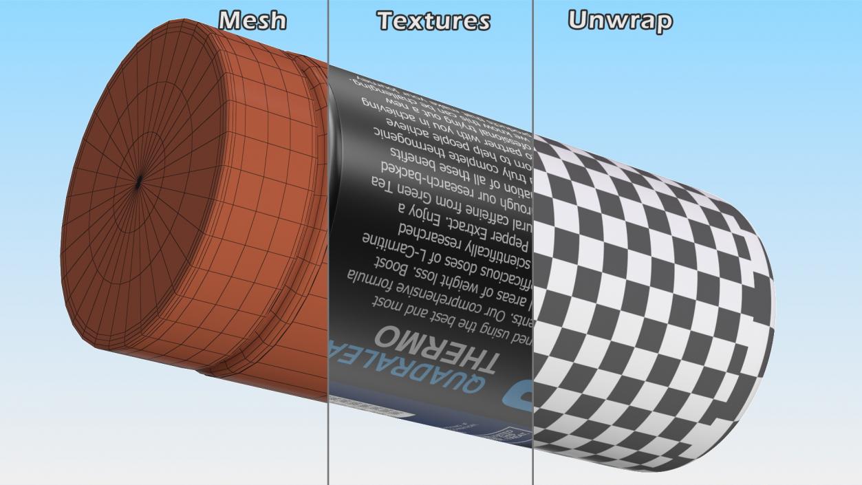 3D QuadraLean Thermo Fat Burner model