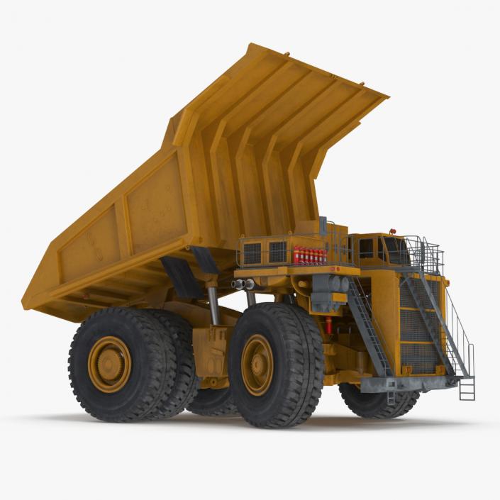 3D Mining Dump Truck Rigged for Maya model