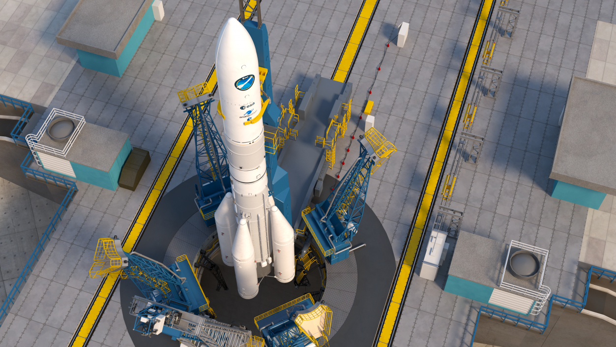 3D European Ariane 6 Launch Vehicle A64