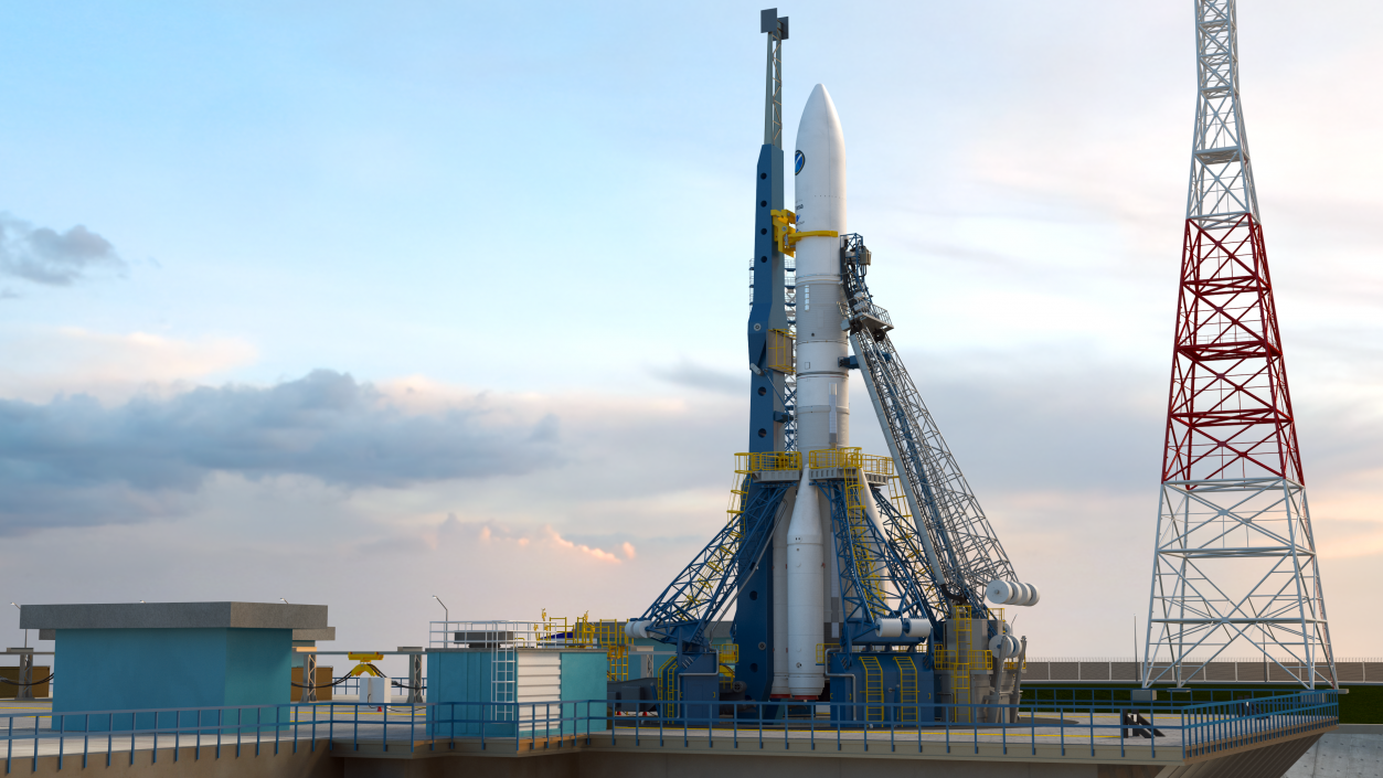 3D European Ariane 6 Launch Vehicle A64