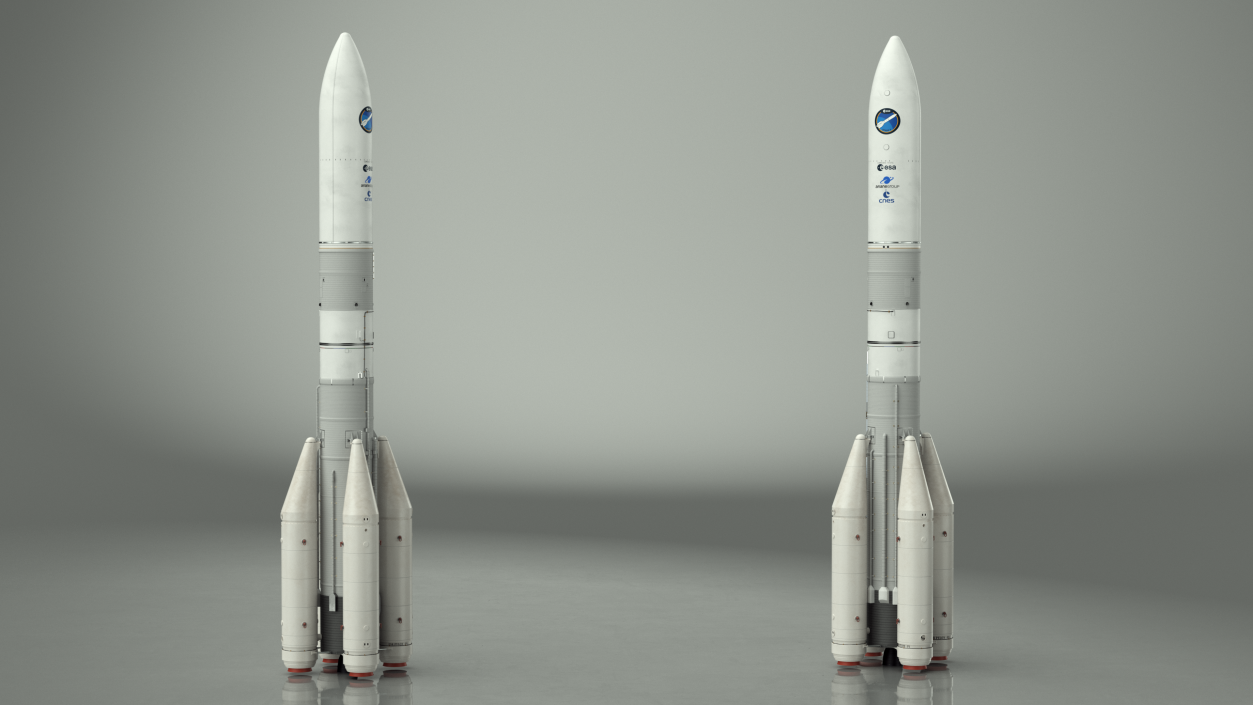 3D European Ariane 6 Launch Vehicle A64