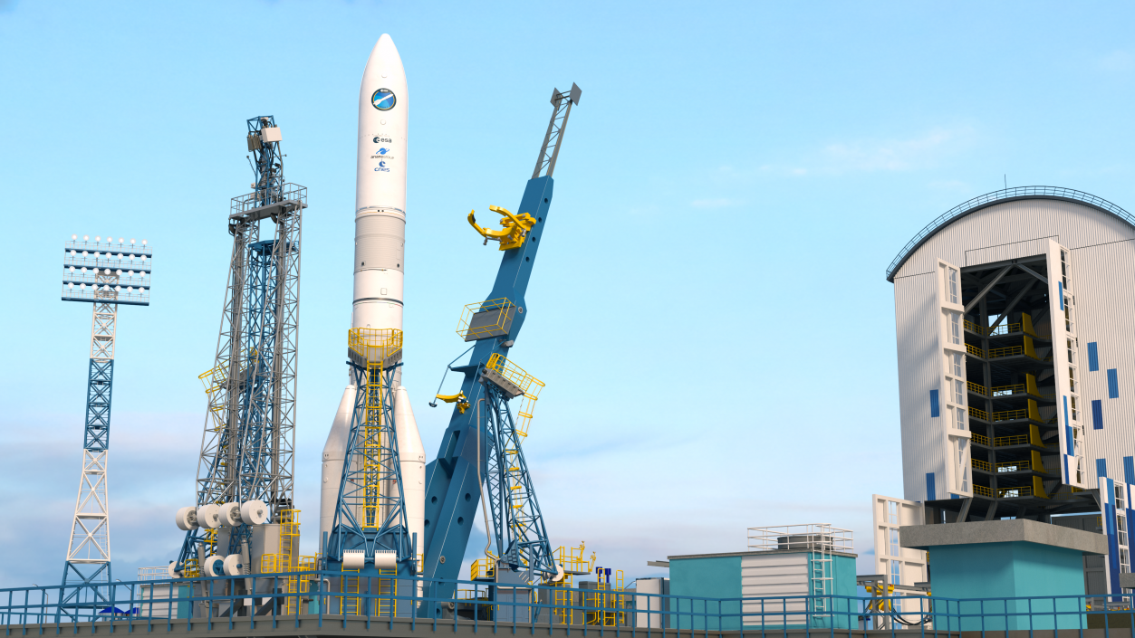 3D European Ariane 6 Launch Vehicle A64