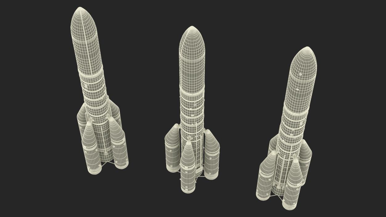 3D European Ariane 6 Launch Vehicle A64