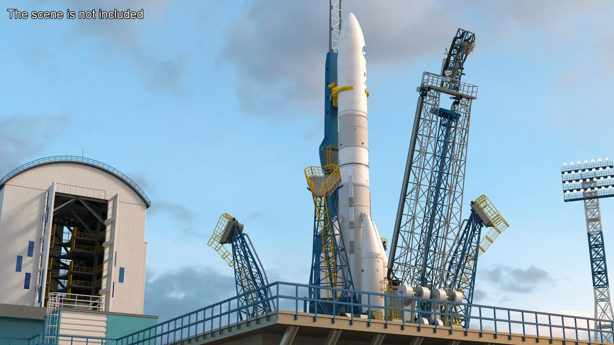 3D European Ariane 6 Launch Vehicle A64