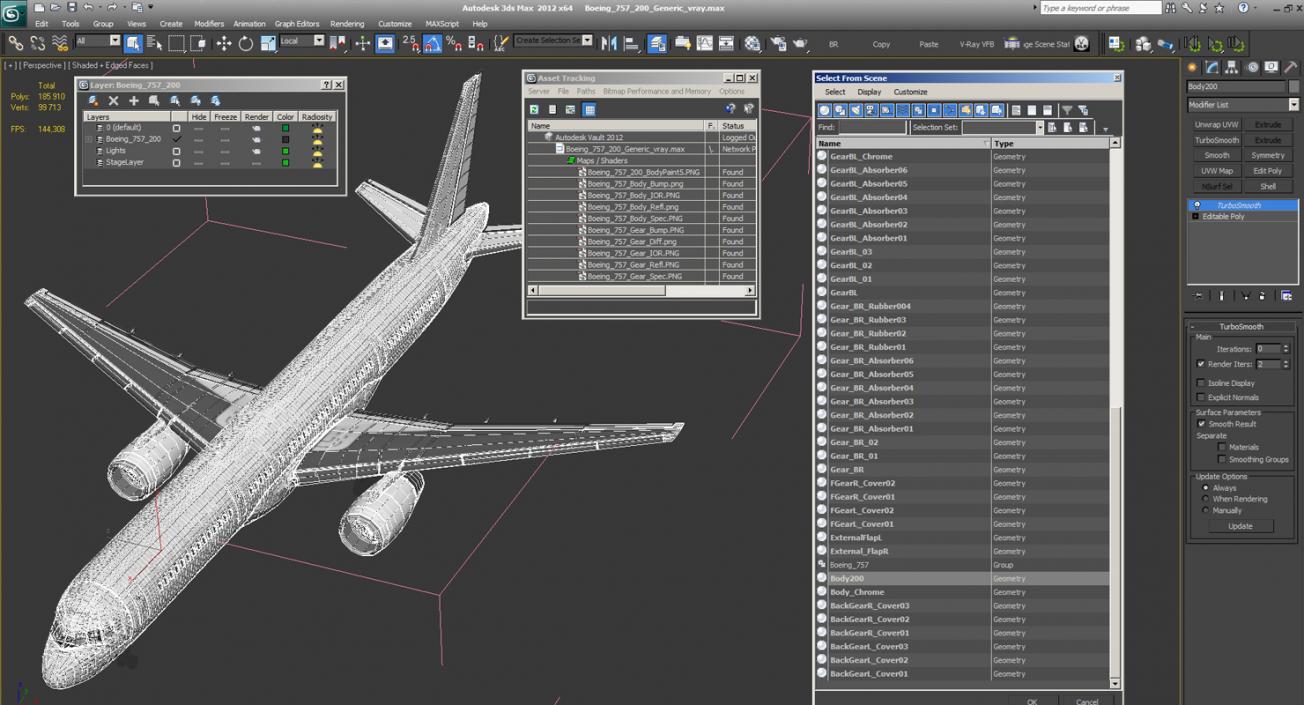 Boeing 757-200 Generic 3D