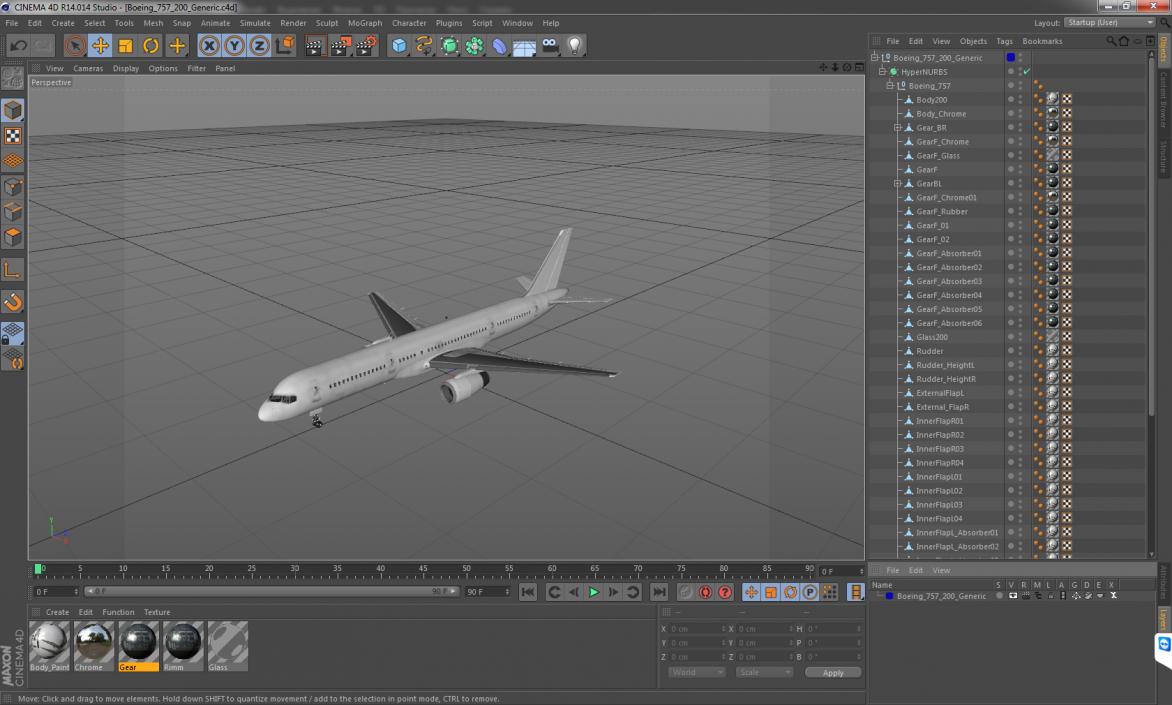 Boeing 757-200 Generic 3D