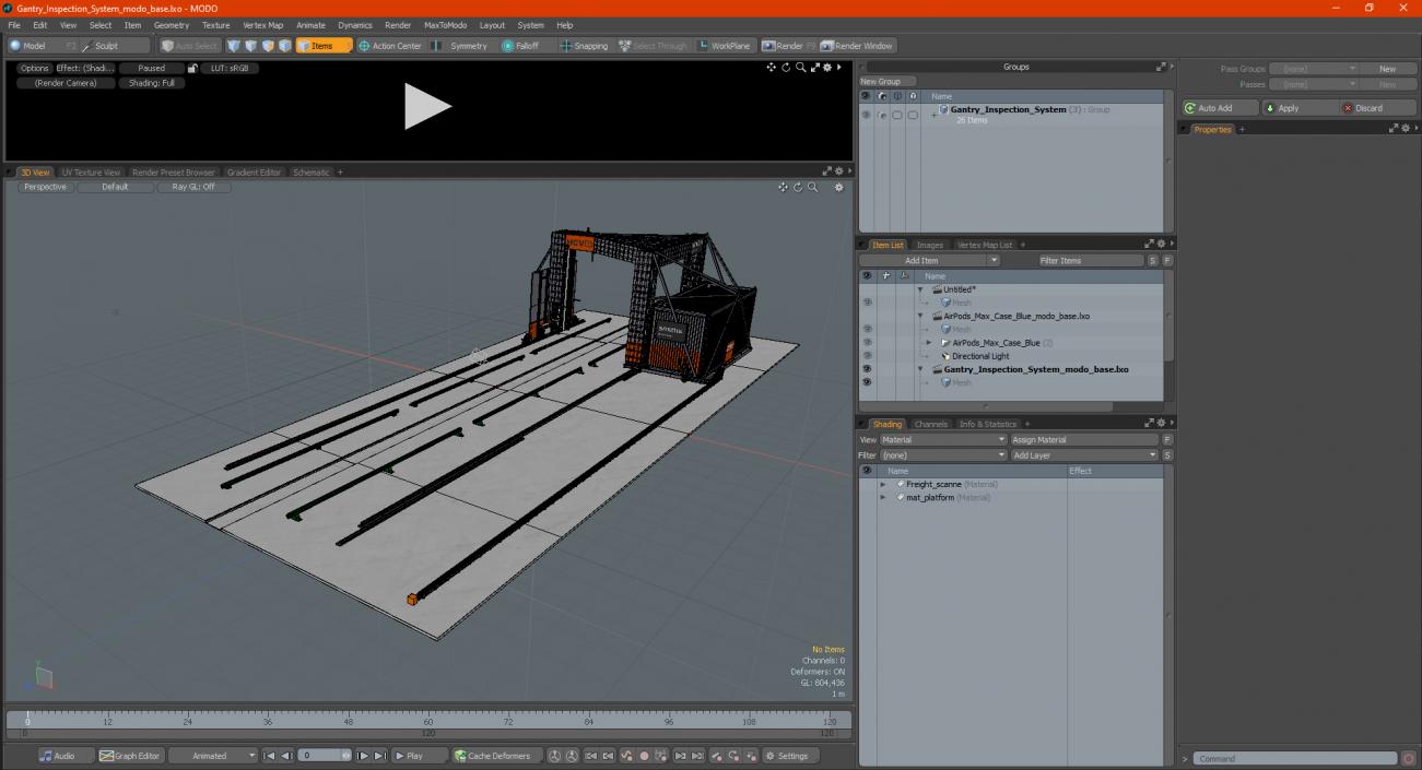 Gantry Inspection System 3D model