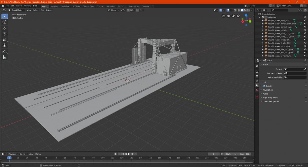 Gantry Inspection System 3D model