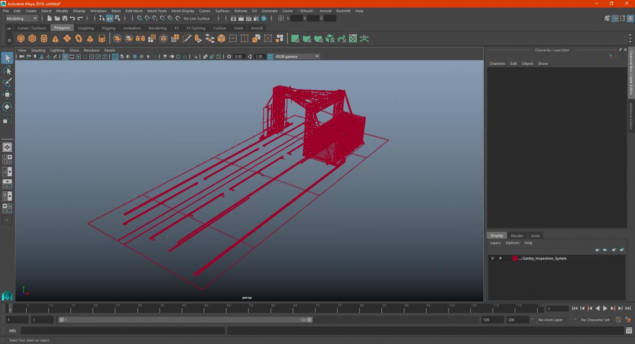 Gantry Inspection System 3D model