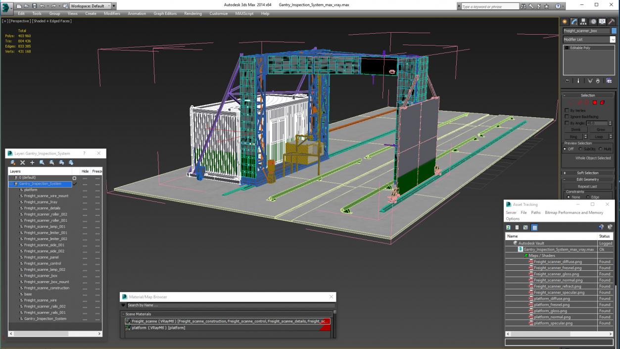 Gantry Inspection System 3D model