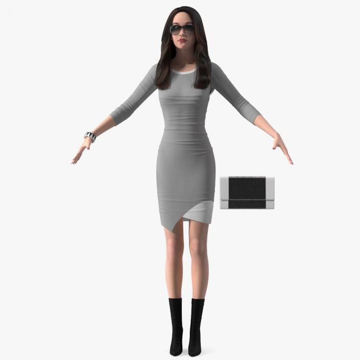 3D model Chinese Woman Rigged