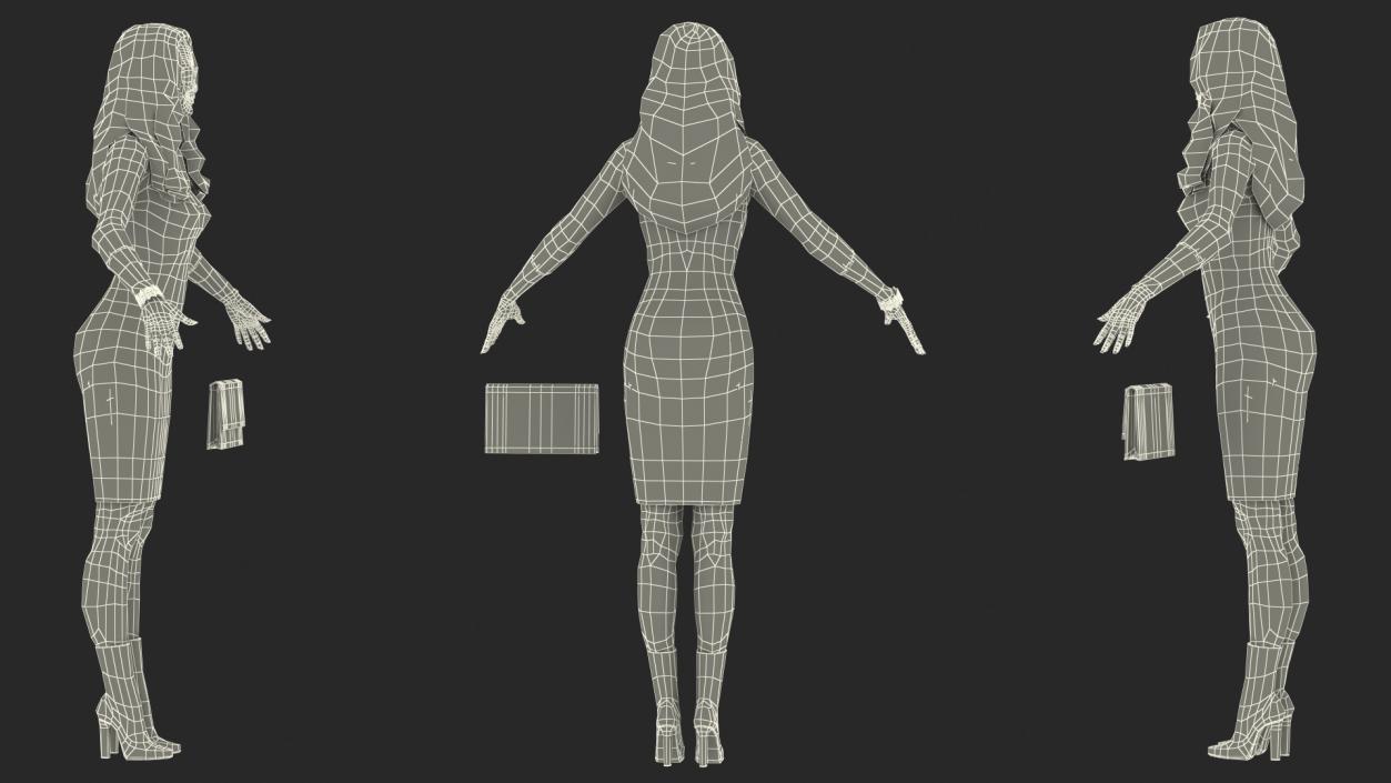 3D model Chinese Woman Rigged