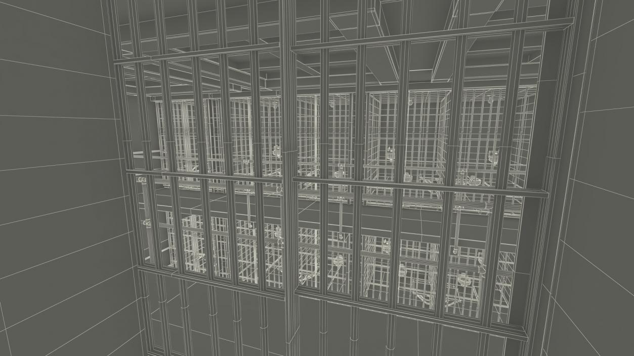 Alcatraz Block Cellhouse 3D model