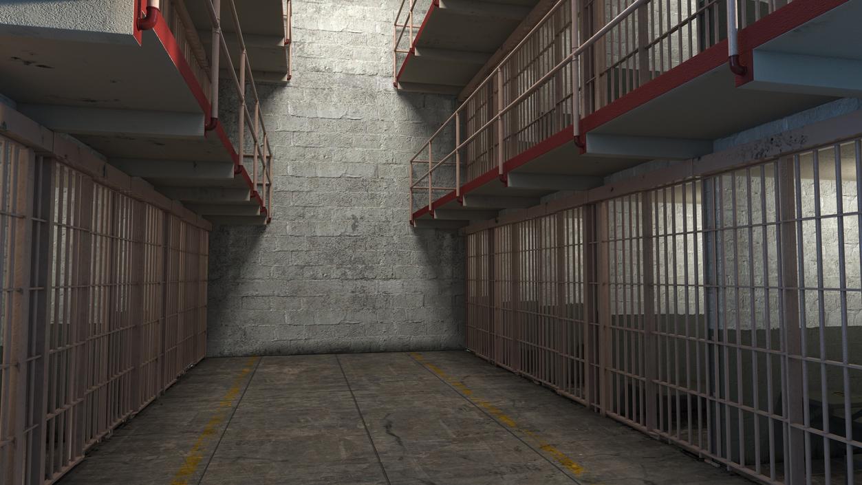 Alcatraz Block Cellhouse 3D model