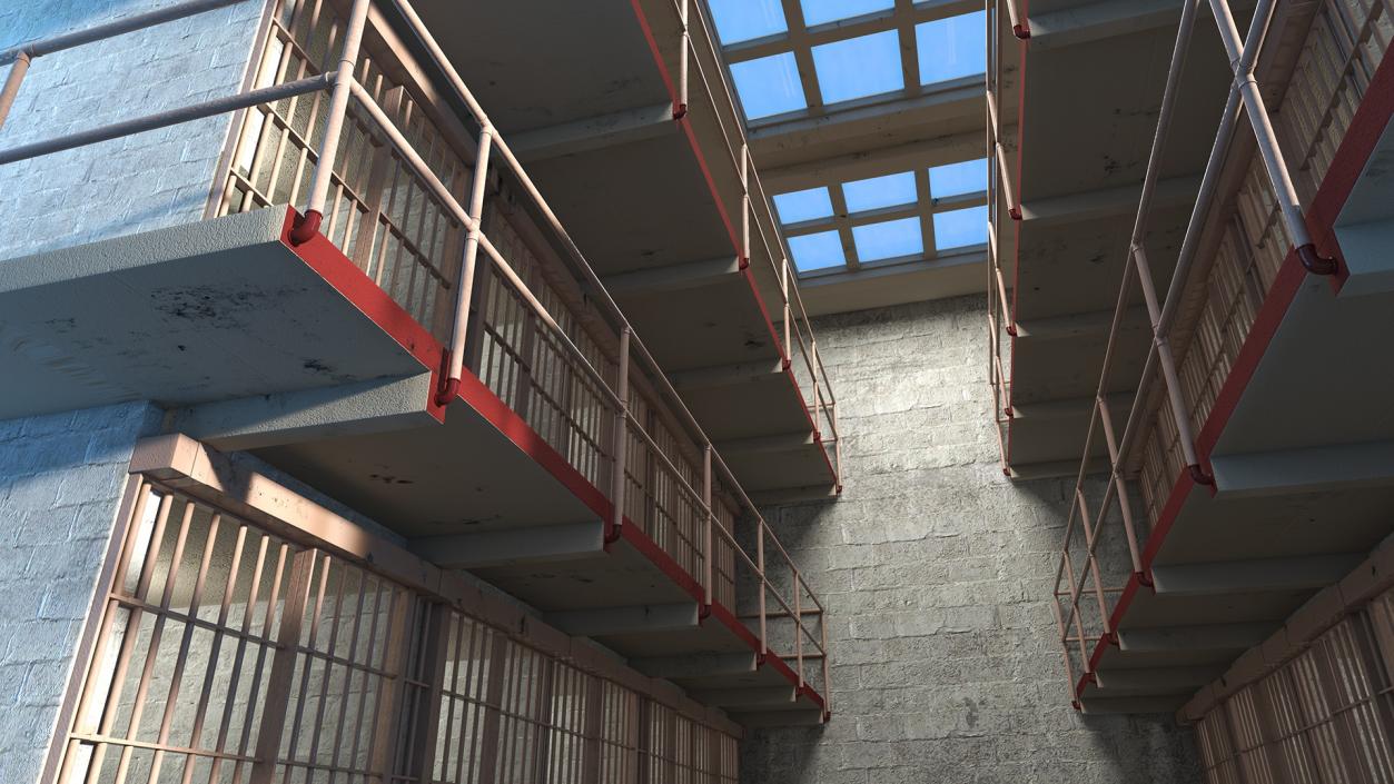 Alcatraz Block Cellhouse 3D model