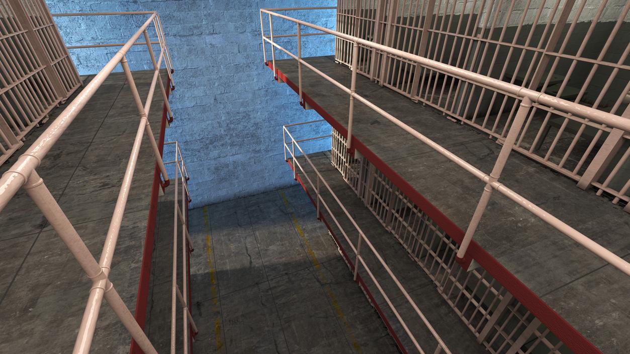 Alcatraz Block Cellhouse 3D model