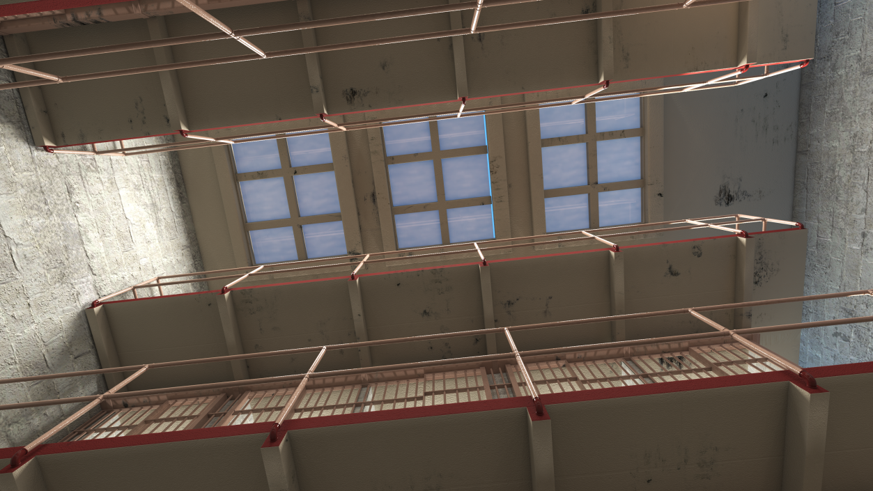 Alcatraz Block Cellhouse 3D model