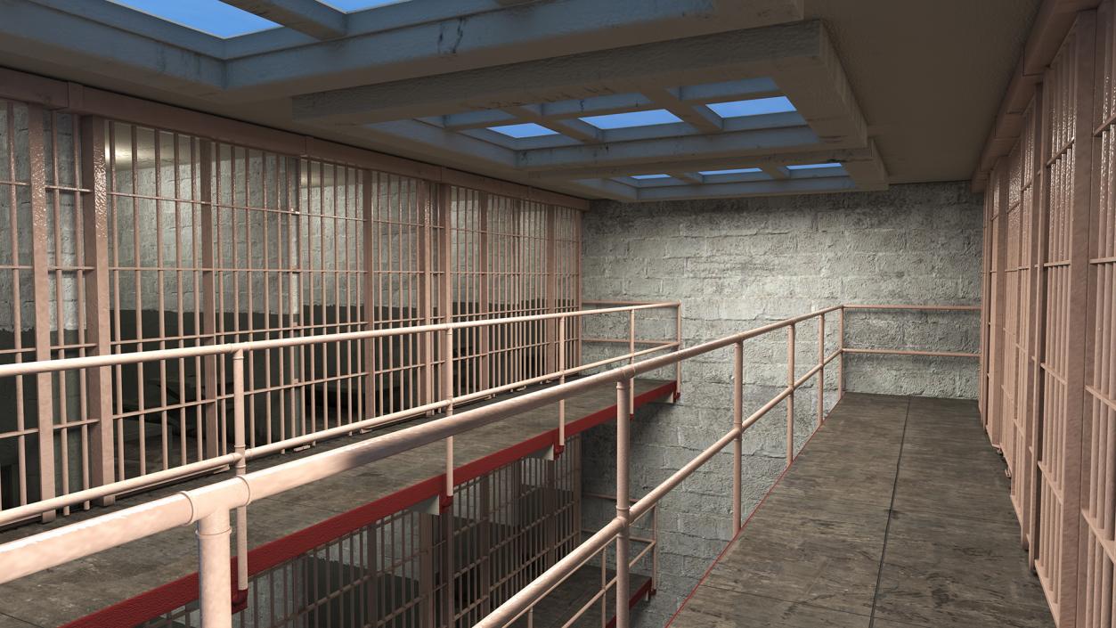 Alcatraz Block Cellhouse 3D model