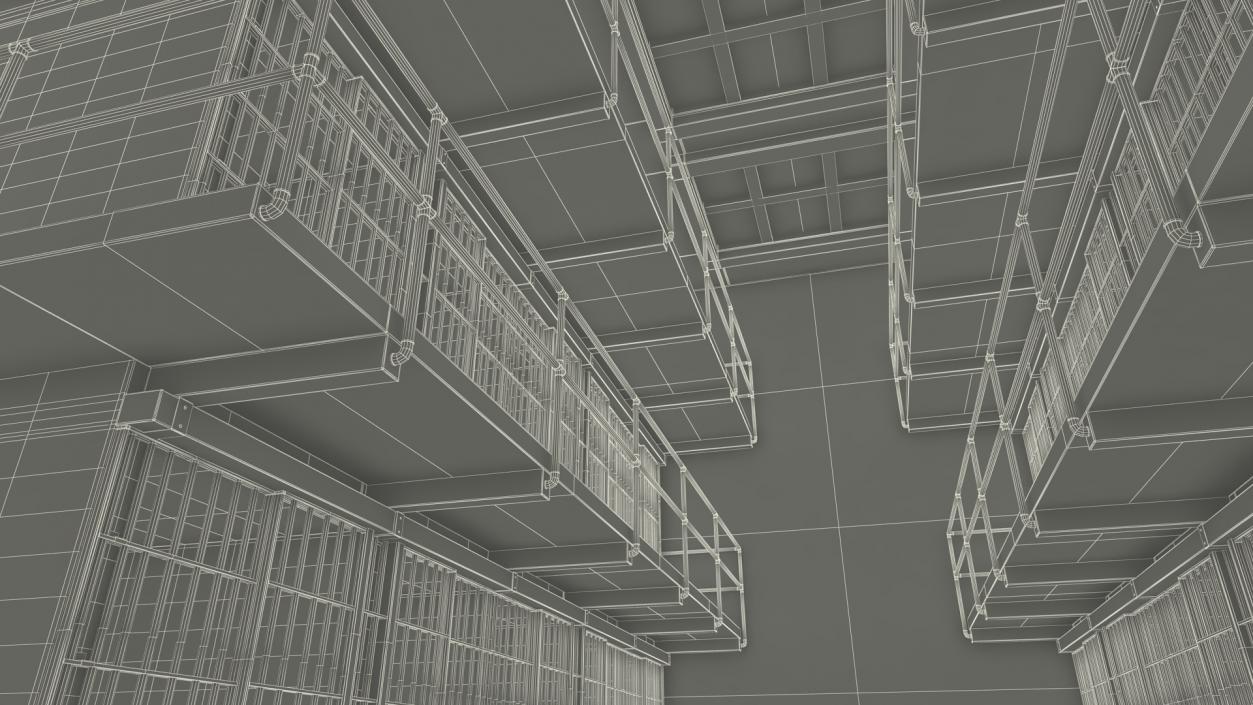 Alcatraz Block Cellhouse 3D model