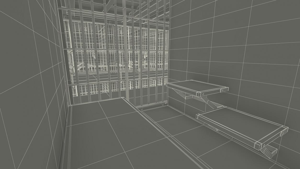 Alcatraz Block Cellhouse 3D model