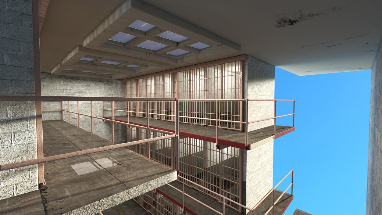 Alcatraz Block Cellhouse 3D model