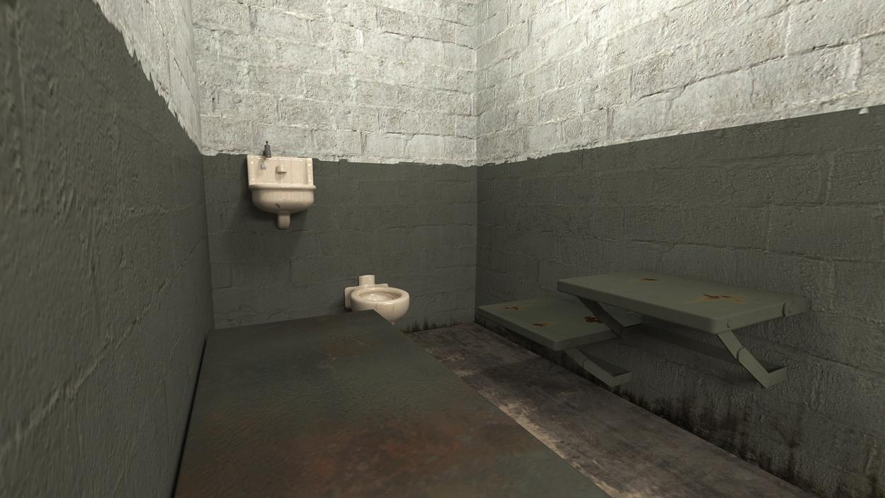 Alcatraz Block Cellhouse 3D model