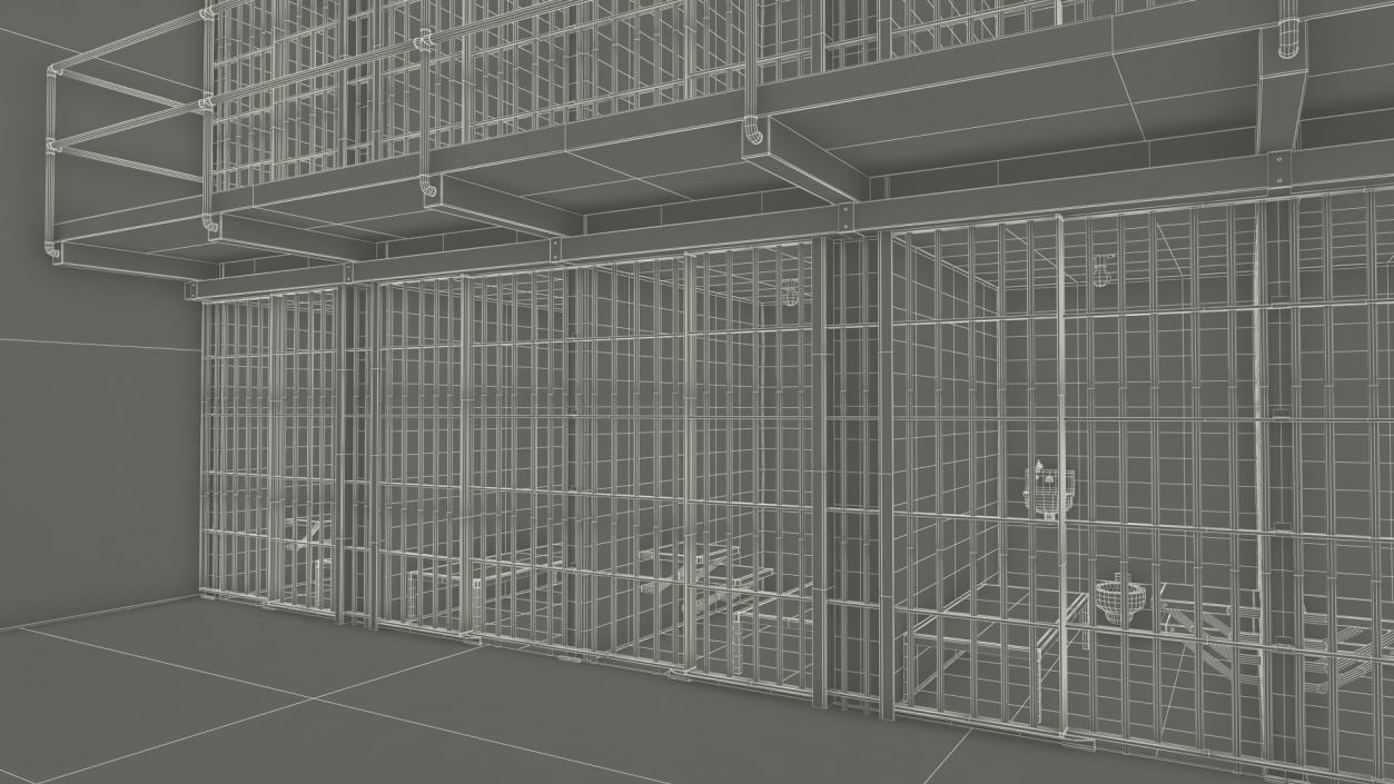 Alcatraz Block Cellhouse 3D model