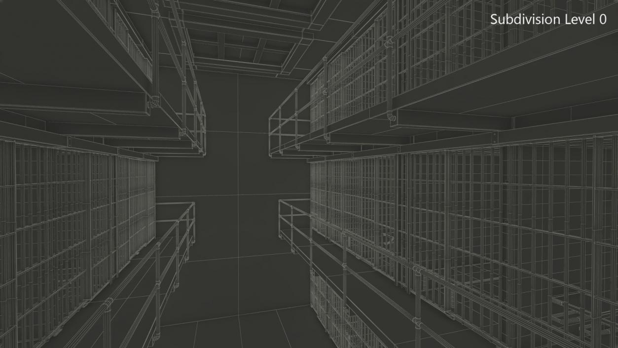 Alcatraz Block Cellhouse 3D model