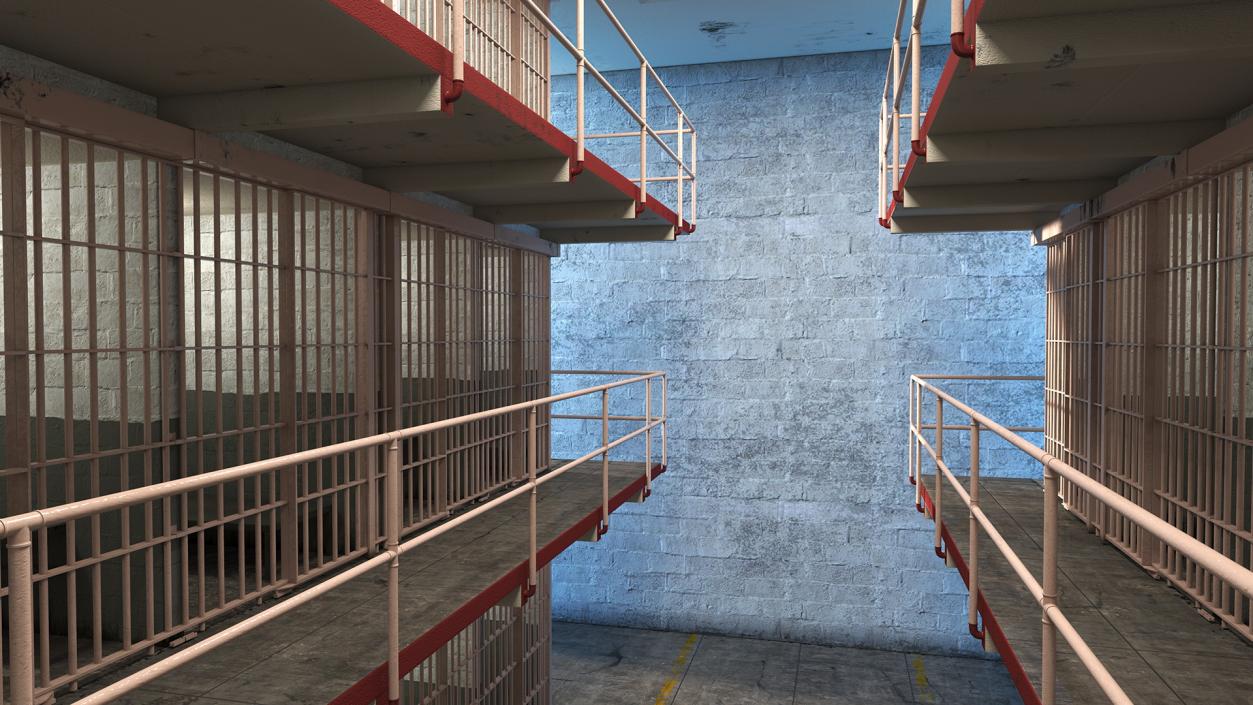 Alcatraz Block Cellhouse 3D model