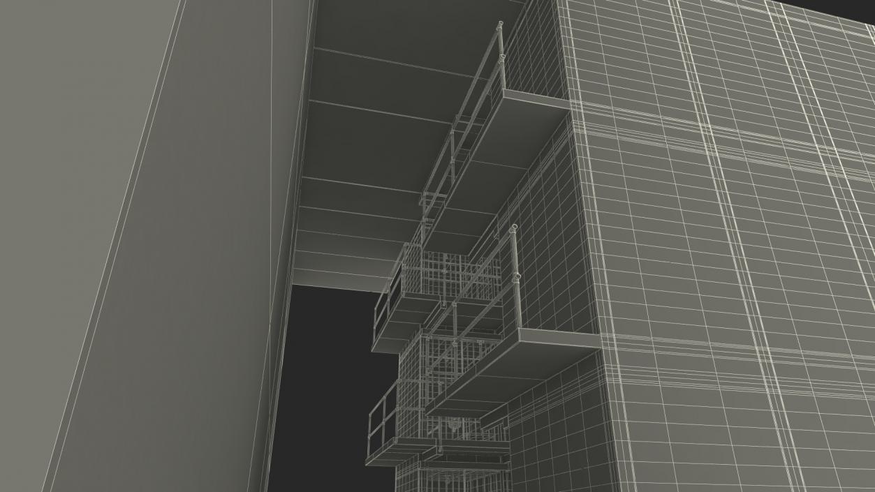 Alcatraz Block Cellhouse 3D model