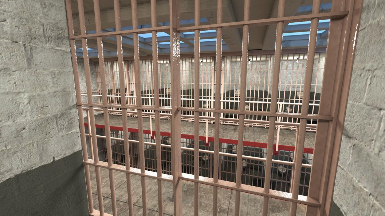 Alcatraz Block Cellhouse 3D model